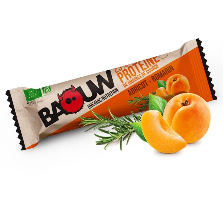 Barre énergétique protéinée abricot romarin Bio - Baouw