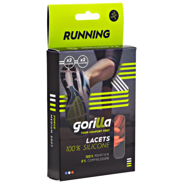 Lacets running en silicone | Gorilla Tribe